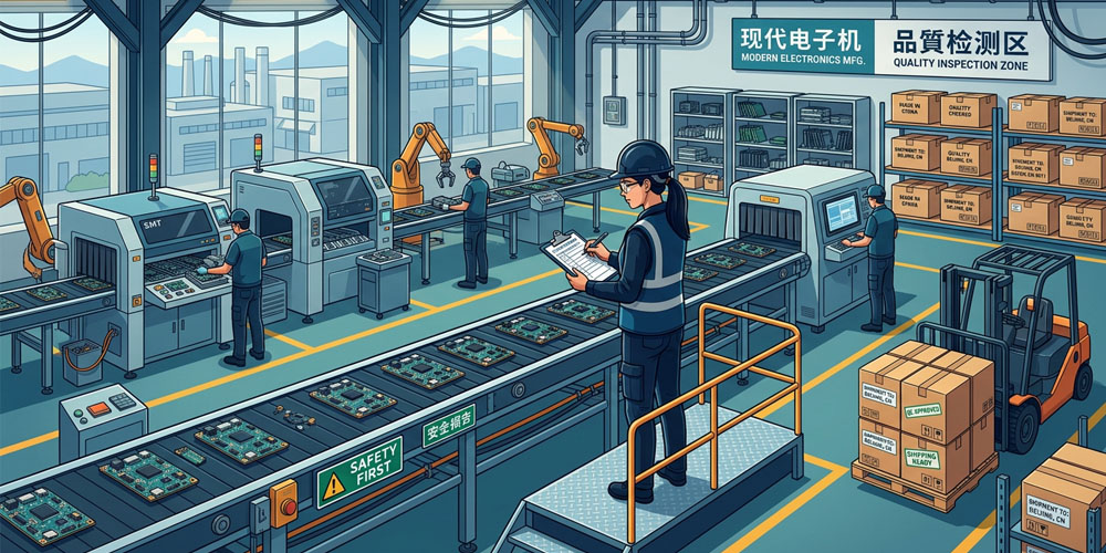 quality inspection inside China factory before shipment