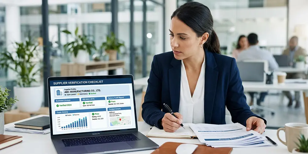 Alibaba supplier verification checklist for checking supplier profile and certificates