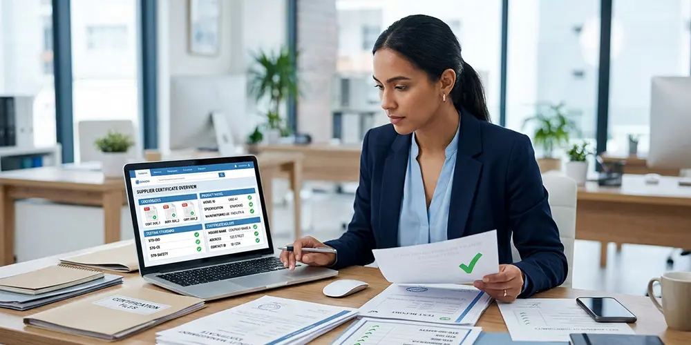 China supplier certificates review during Alibaba supplier check