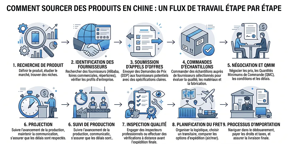comment sourcer produits chine processus