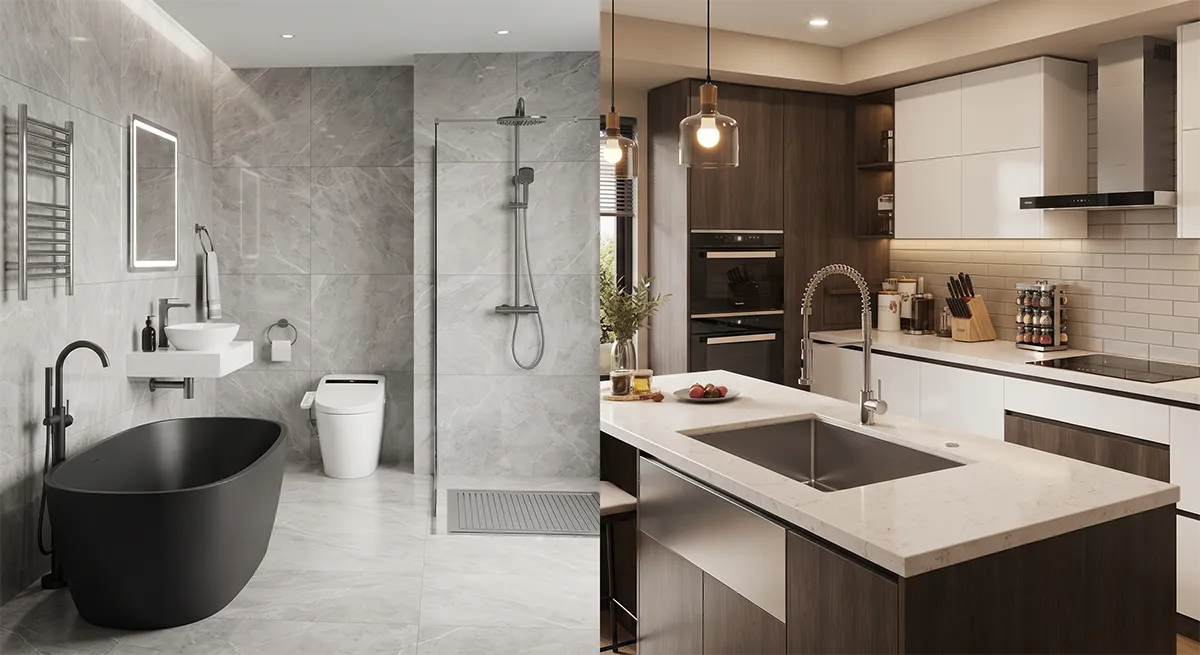 sourcing bathroom and kitchen products