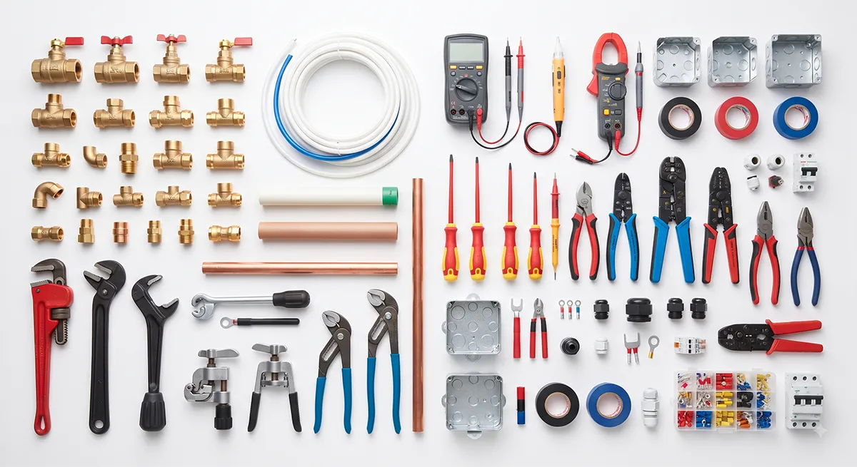 sourcing plumbing and electrical tools